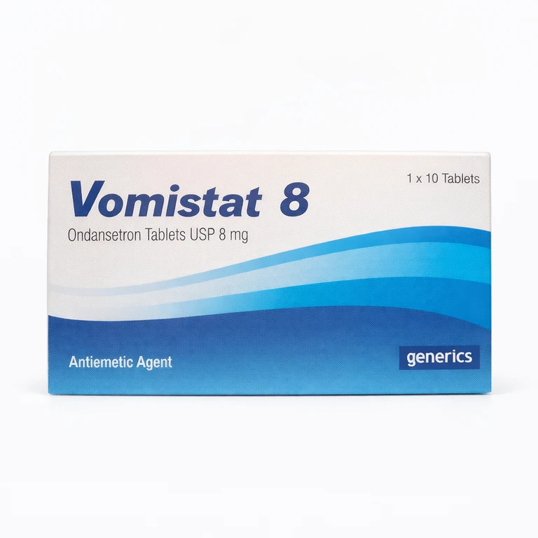 Vomistat 8 Ondansetron Tablets 8 mg x 10 Tablets